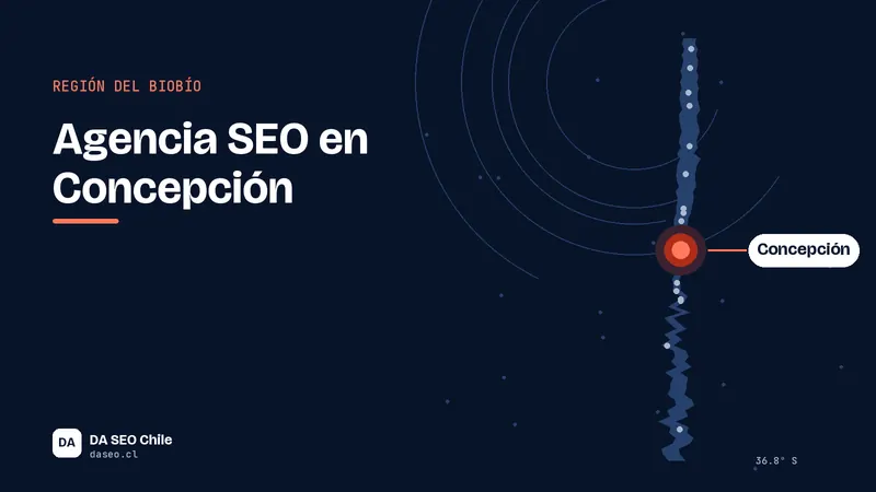 Ilustración de la ubicación de Concepción para la agencia SEO DA SEO Chile