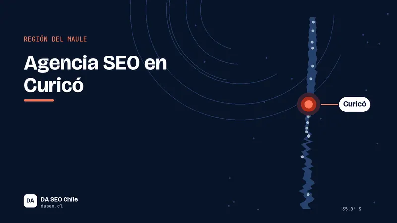Ilustración de la ubicación de Curicó para la agencia SEO DA SEO Chile