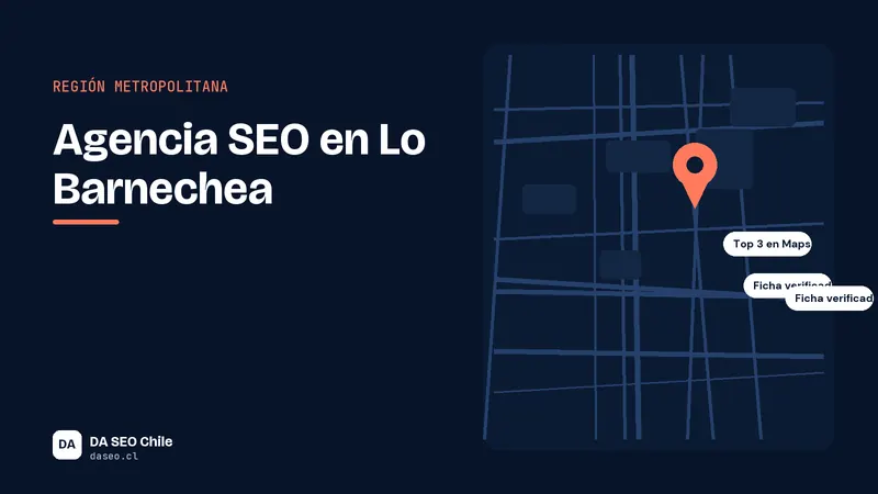 Ilustración de la ubicación de Lo Barnechea para la agencia SEO DA SEO Chile
