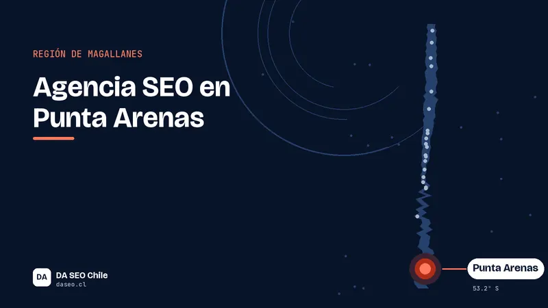 Ilustración de la ubicación de Punta Arenas para la agencia SEO DA SEO Chile