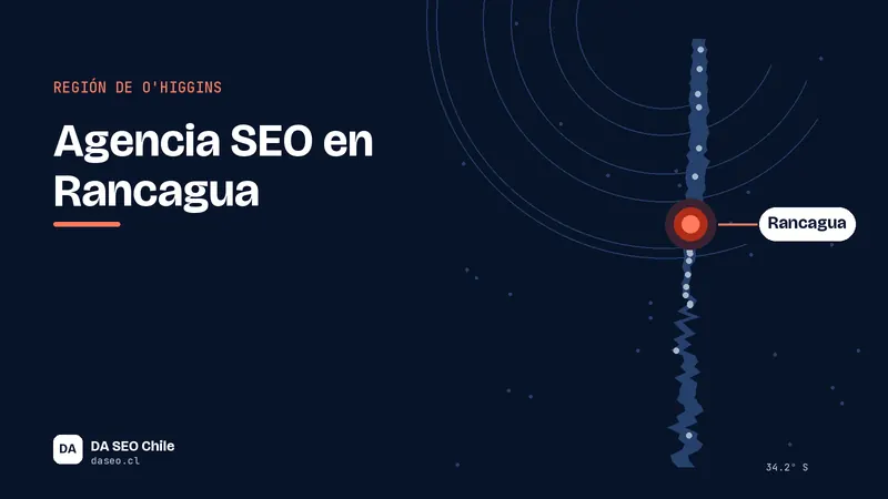 Ilustración de la ubicación de Rancagua para la agencia SEO DA SEO Chile