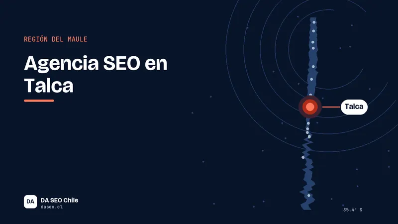 Ilustración de la ubicación de Talca para la agencia SEO DA SEO Chile