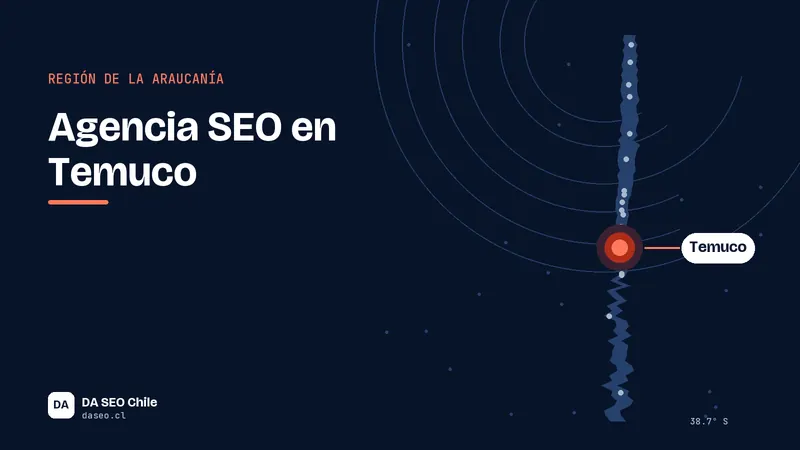Ilustración de la ubicación de Temuco para la agencia SEO DA SEO Chile