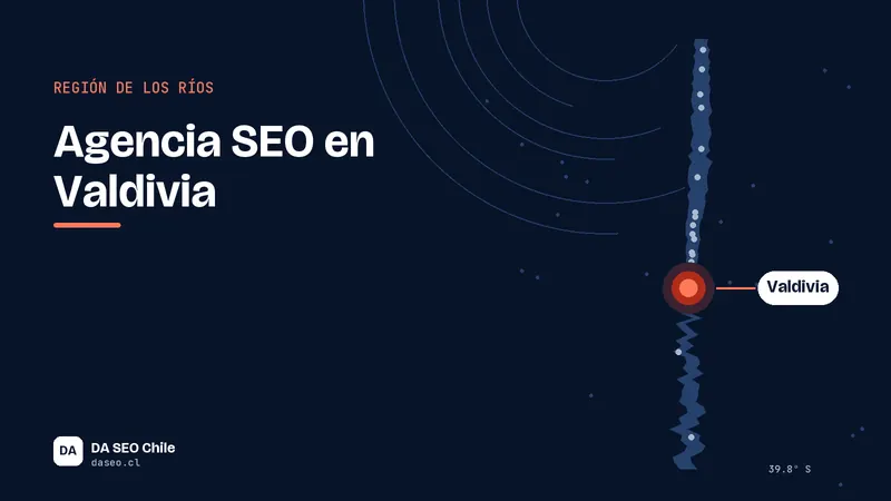 Ilustración de la ubicación de Valdivia para la agencia SEO DA SEO Chile