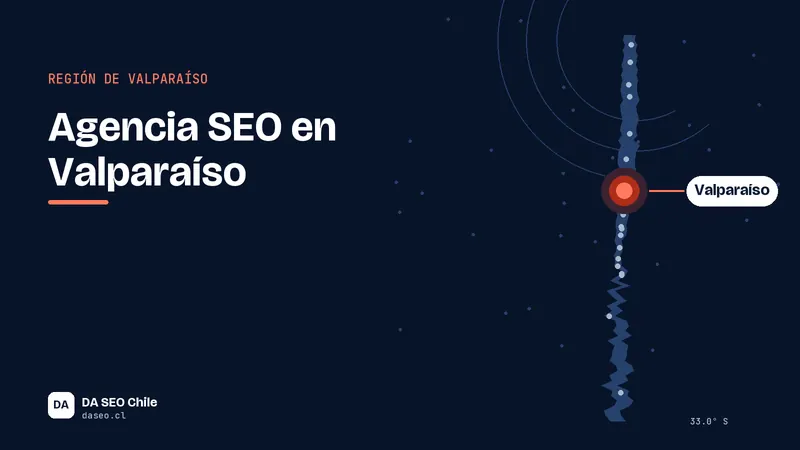Ilustración de la ubicación de Valparaíso para la agencia SEO DA SEO Chile