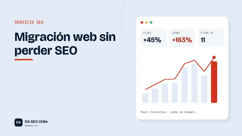Ilustración del servicio Migración SEO de DA SEO Chile