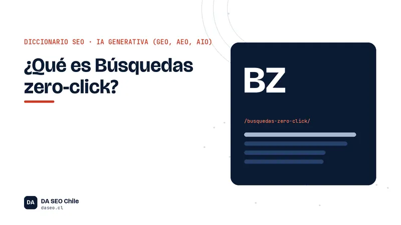 Ficha ilustrada del término Búsquedas zero-click del diccionario SEO