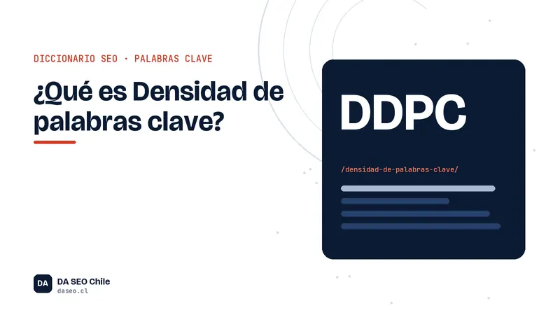 Ficha ilustrada del término Densidad de palabras clave del diccionario SEO
