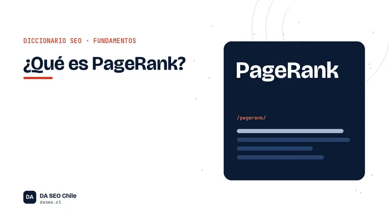 Ficha ilustrada del término PageRank del diccionario SEO