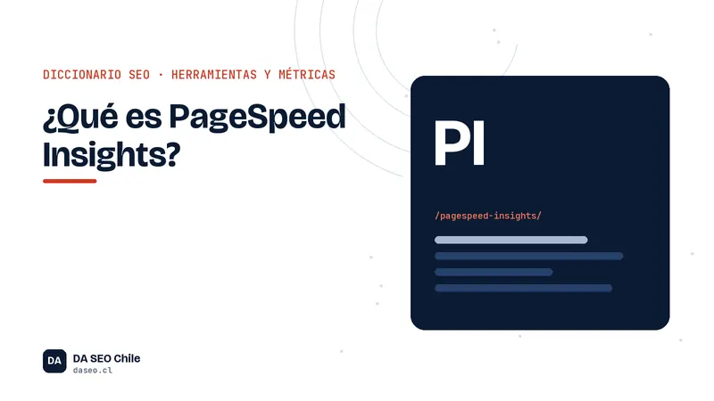 Ficha ilustrada del término PageSpeed Insights del diccionario SEO
