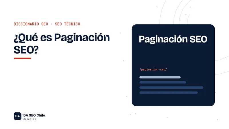 Ficha ilustrada del término Paginación SEO del diccionario SEO