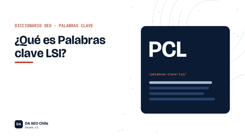 Ficha ilustrada del término Palabras clave LSI del diccionario SEO