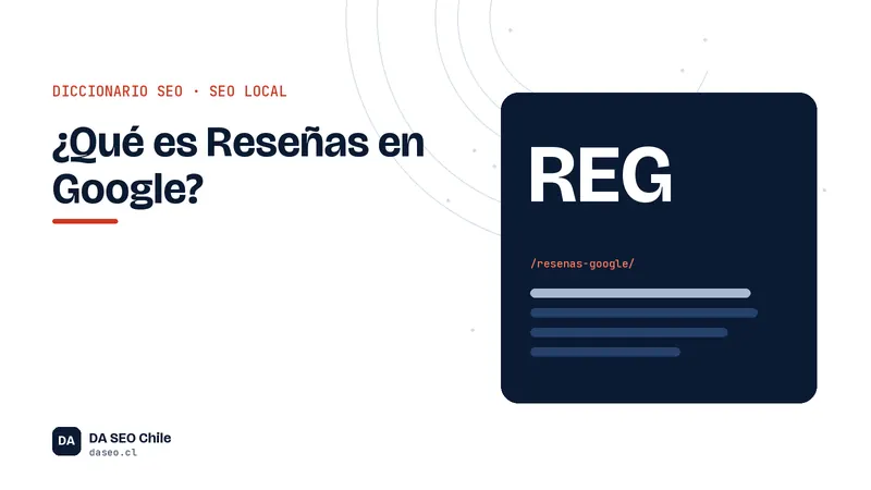 Ficha ilustrada del término Reseñas en Google del diccionario SEO