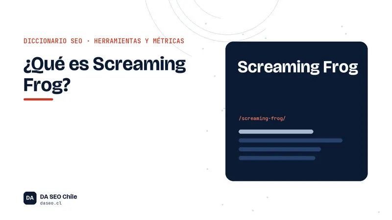 Ficha ilustrada del término Screaming Frog del diccionario SEO
