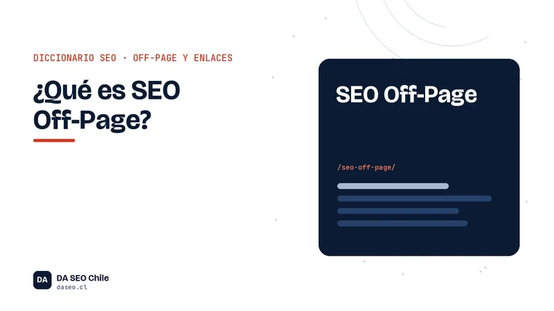Ficha ilustrada del término SEO Off-Page del diccionario SEO