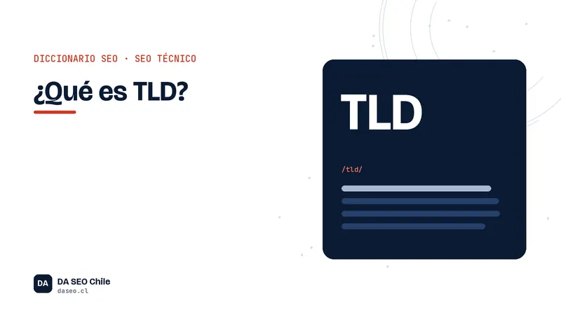 Ficha ilustrada del término TLD del diccionario SEO